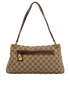 Shoulder Bag, &pound;280, Handbags, Beige/Brown, Canvas, Front view